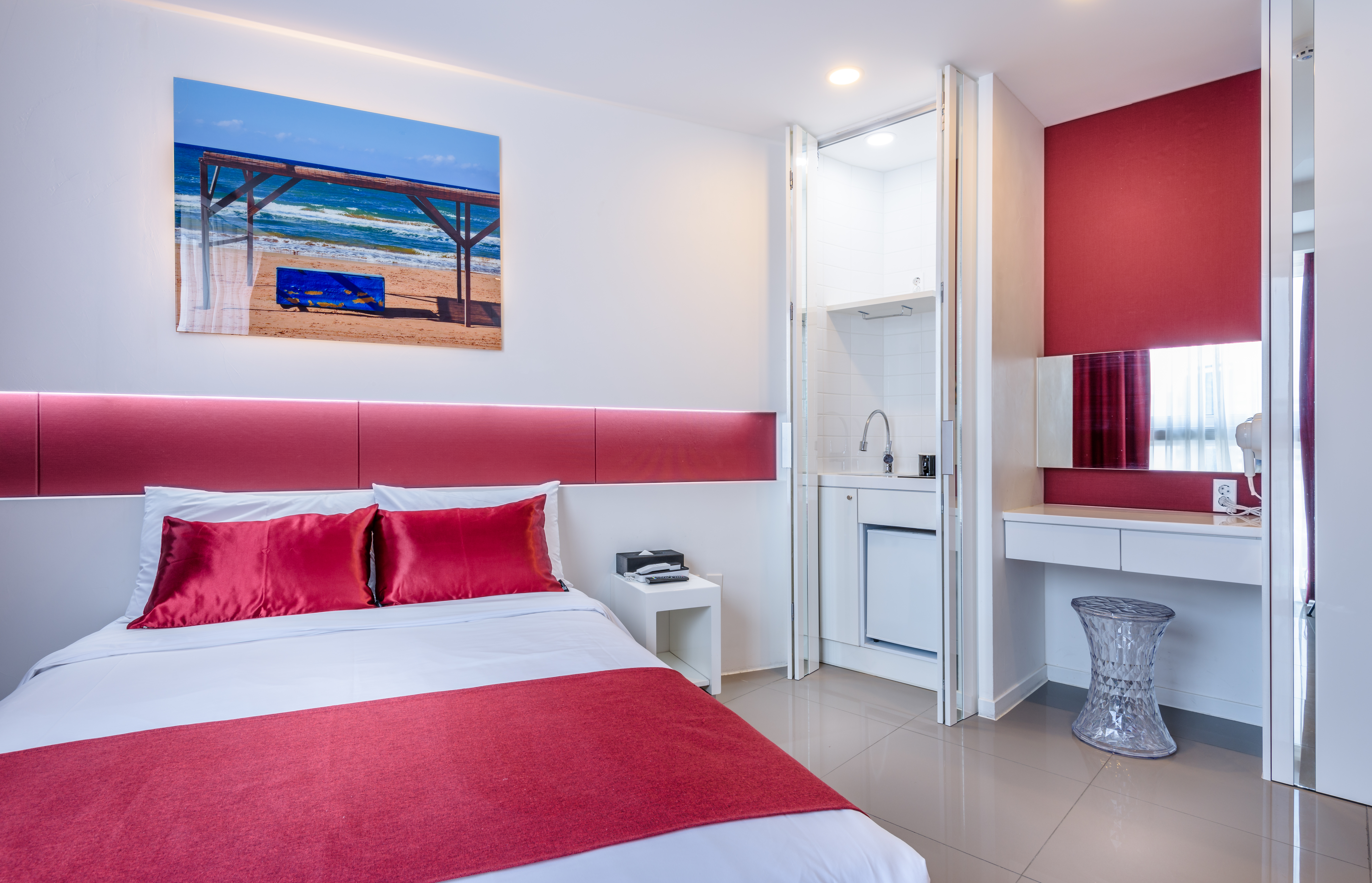 체크인시 랜덤배정(2인실)